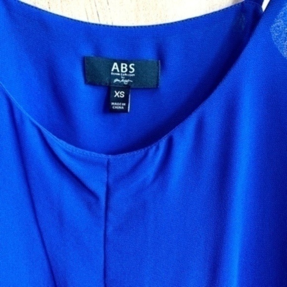 ABS Denim Collection Layered Sheer Tank Royal Blue - Picture 3 of 3